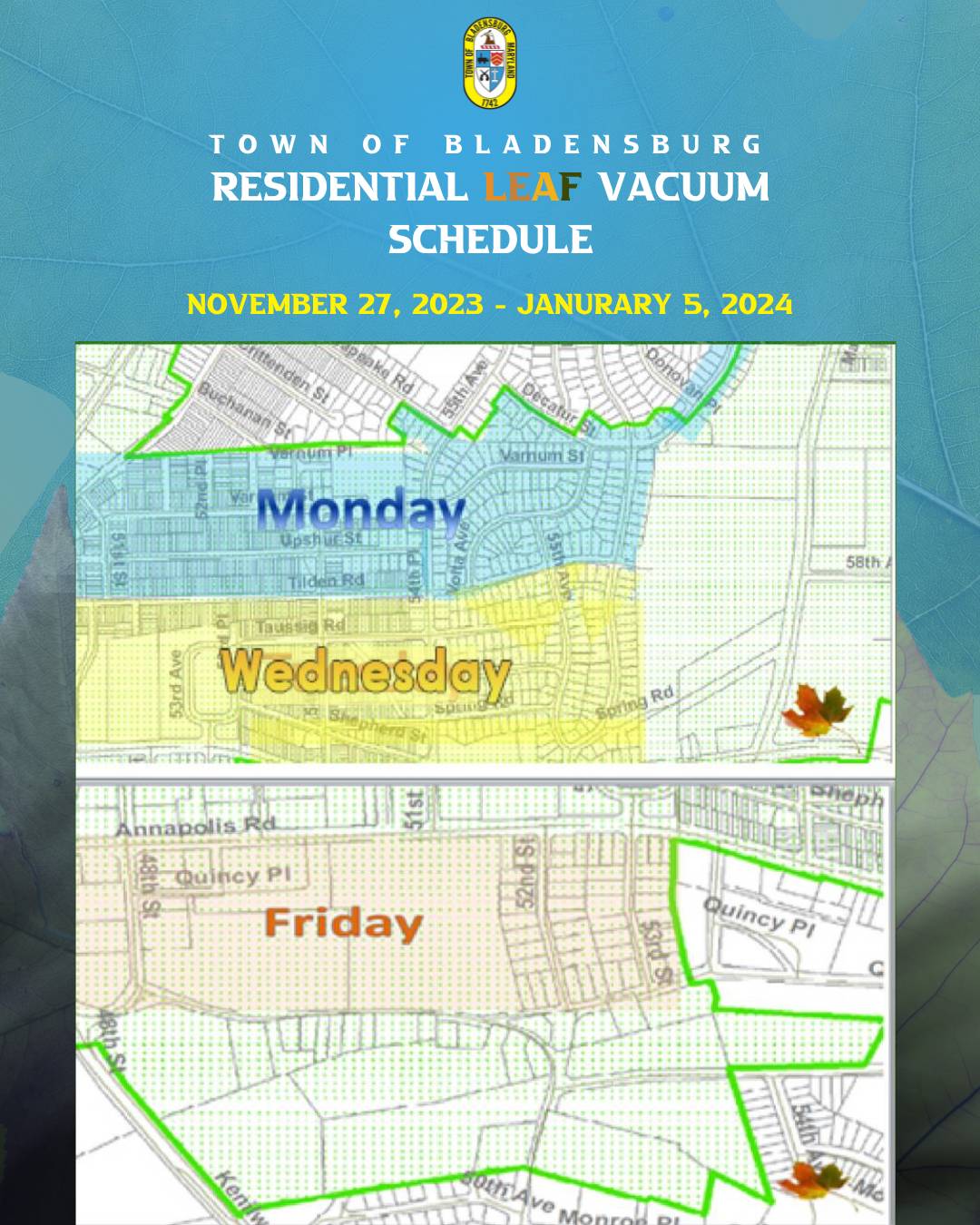 2023 Residential Leaf Vaccum Schedule (1) - Copy